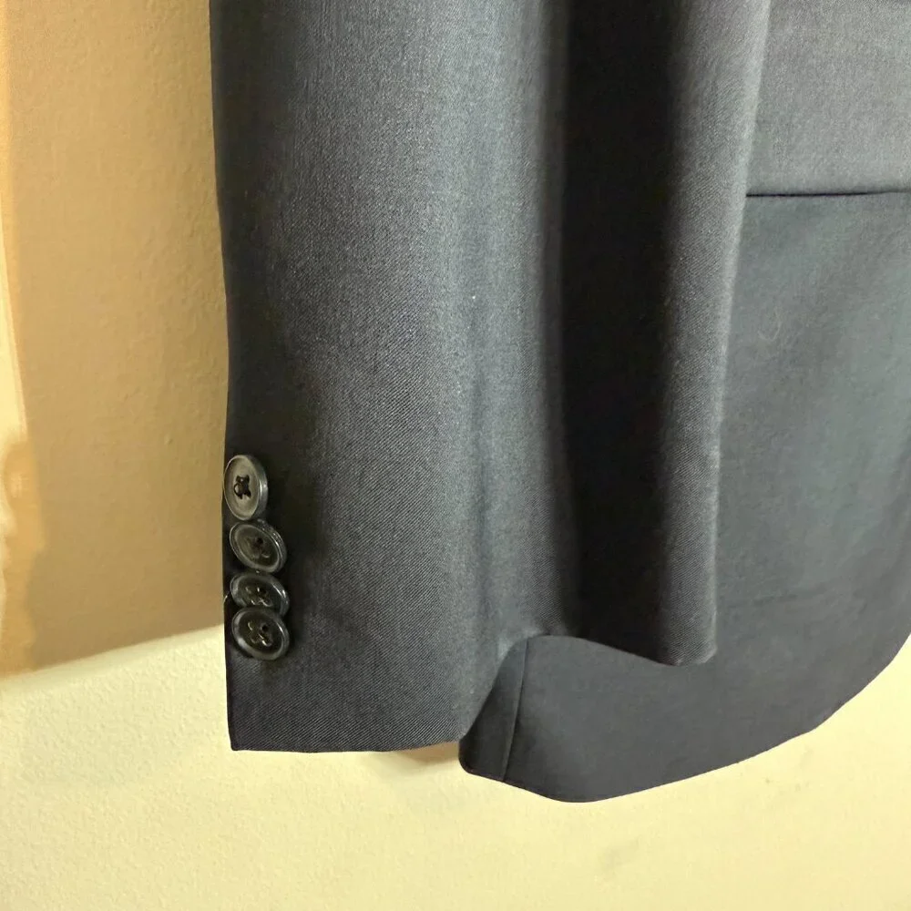 Joseph Abboud Wool Sport Coat Dinner Jacket Blazer Men's 40L Navy Blue
